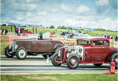 Flag-start drag racing